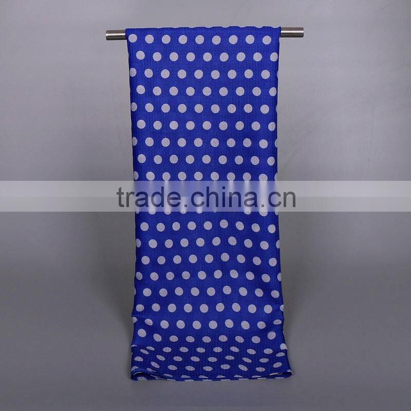 Bulk Selling Fashion Cute Cotton Viscose Wave Polka Dot Scarf Shawl