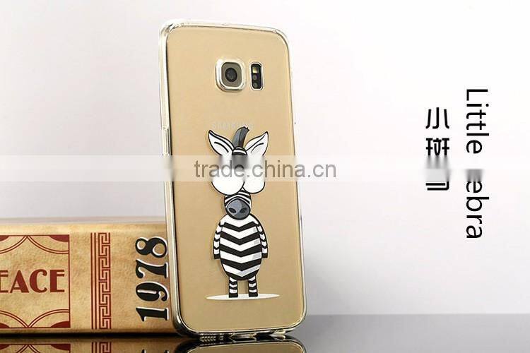 Exquisite transparent painted silicone soft case for Samsung