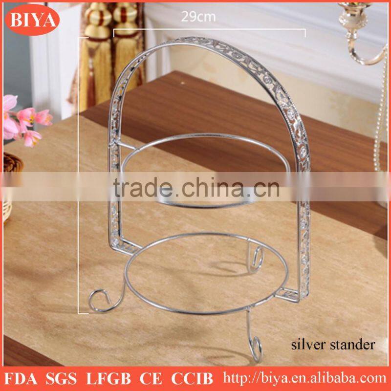stoneware fashion 2 tier cake plate, metal cake stand,wedding cake stand
