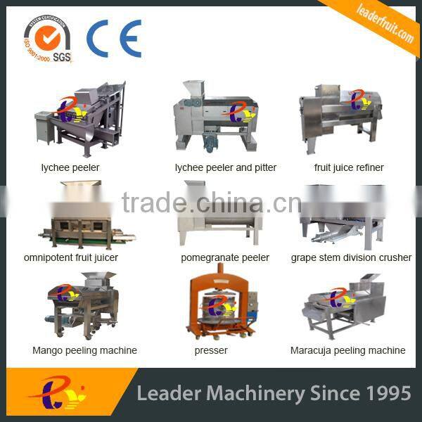 Leader low price kiwi washing and peeling machine for food processing
