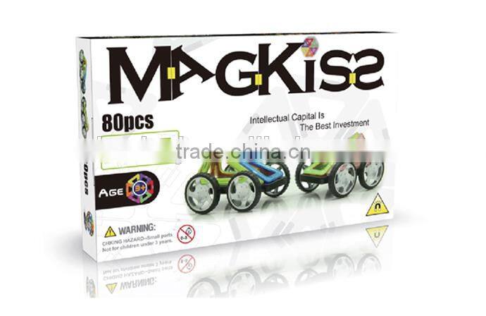 2015 Hot Selling Eco-friendly Magnetic Blocks Toys Child toy factory