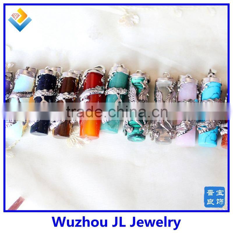 Top Quality Classic And Modernpoint Fancy Crystal Pendant, Crushed stone necklace