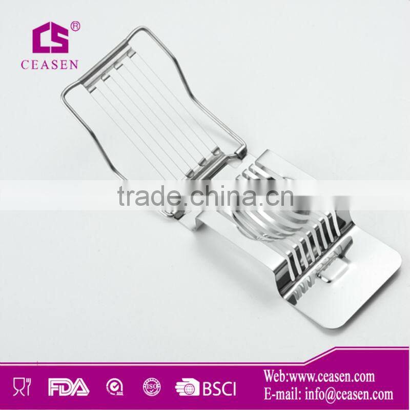Silvery Stainless Steel Egg Slicer
