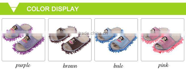 Household Cleaning Use Clean Felt Shoes Chenille Floor Cleaning Slippers With Supplier