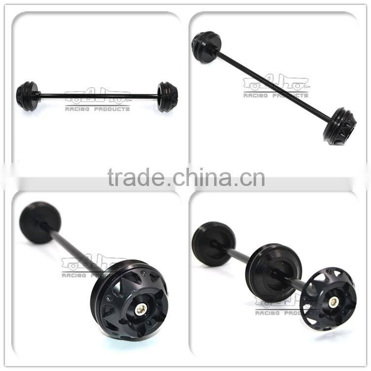 BJ-FS-YA001 Top Quality CNC Aluminum Motor Bike Parts Motorcycle Front Axle Slider for Yamaha T-max 530
