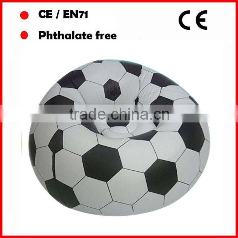 football inflatable sofa/ air chair/cheap inflatable sofa/inflatable football sofa for promotional