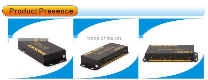 2 port hdmi splitter with IR suport 3D 4k