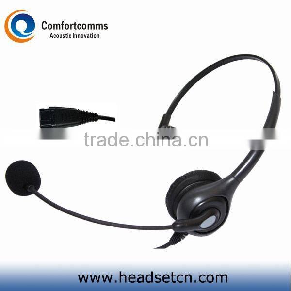 Comfortable call center telephone headset