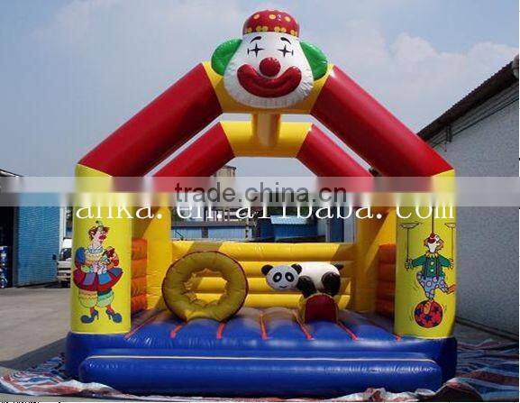 Happy inflatable clown bouncer for sale