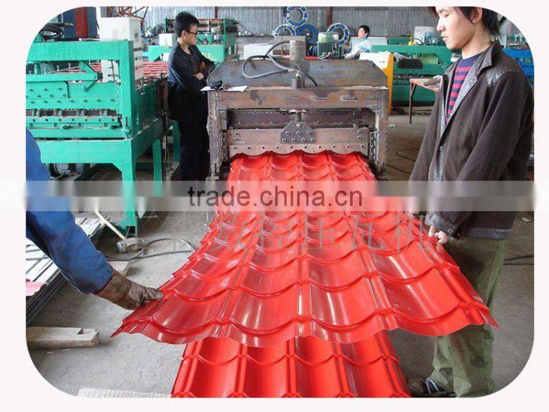 Nice design promotional color/glazed steel tile machine