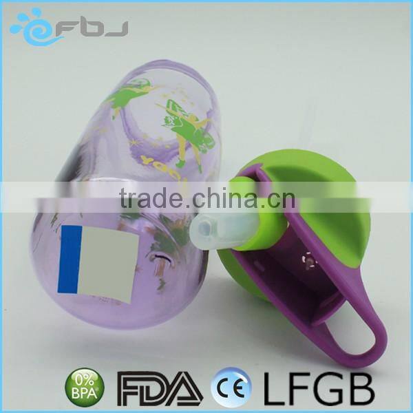 700ml Plastic Straw Drinking Bottle with silicone nozzle
