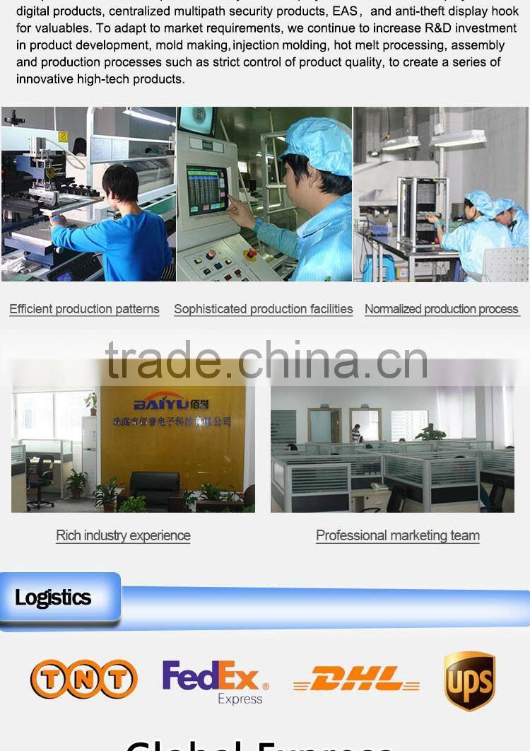 With alarm function security display chargeable smart phone stand