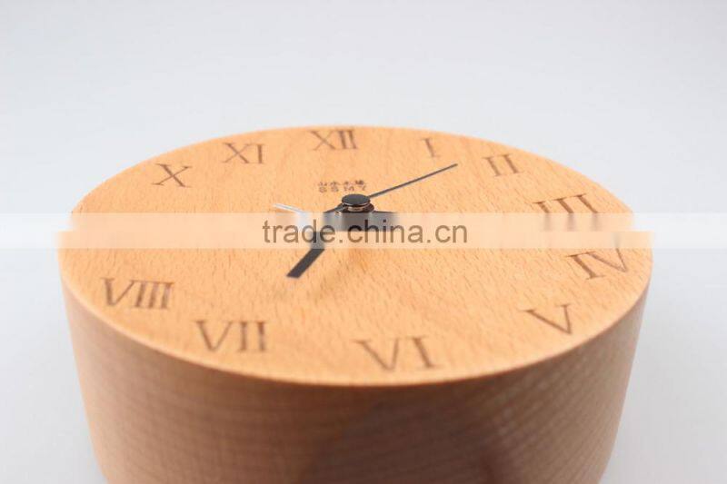 Shanshui DRZ006 Manufacturer's modern desktop clock wholesale table with wood material