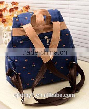 China new style lovely girls school backpack bag