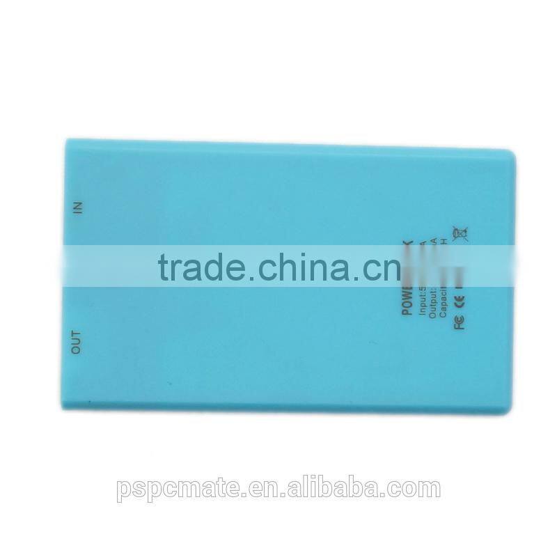 Card shape power bank for mobile with 2200mah capacity