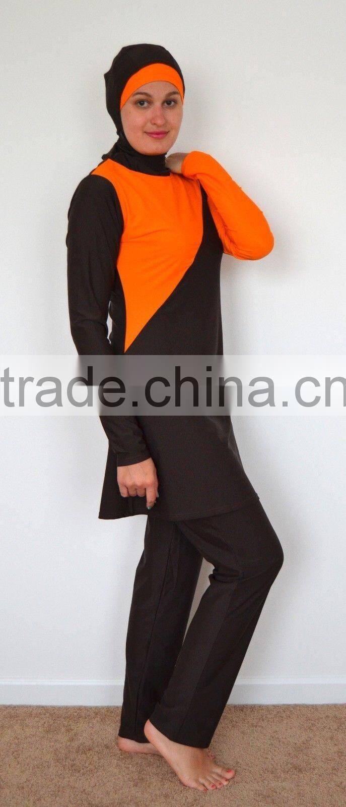 Modesty Women Muslim Swimwear Swimsuit Full Cover Islamic bathing suits