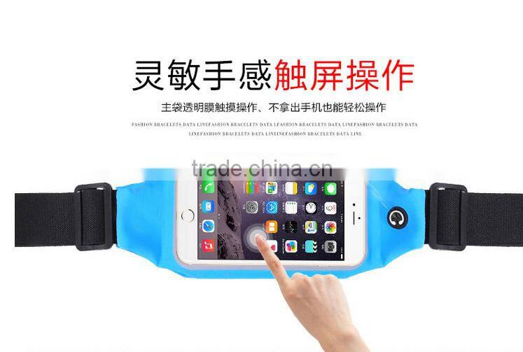Waterproof Colorful Multifunctional touch Cycling Sport Waist Bag for Running Cycling All Outdoor