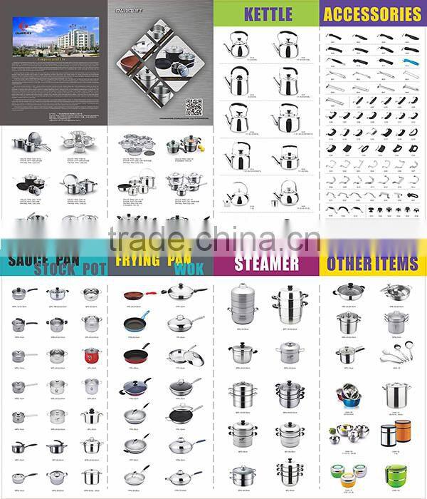 Wholesale Outdoor Super Camping Non-Stick Stainless Steel Cookware Set