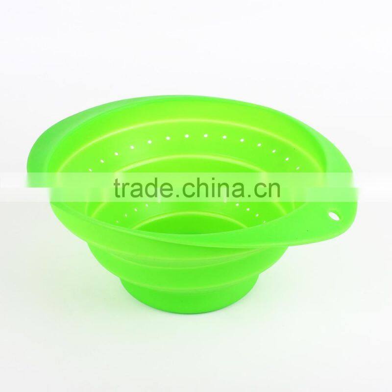 China supplier lead free colorful silicone Collapsible Basket