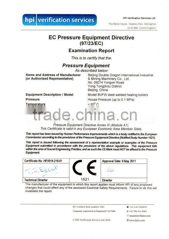 Fully Automatic Industrial Oil and Gas Fired Hot Water Boiler