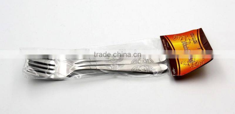 2016 hot 6pcs stainless steel fork & cutlery set