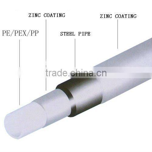 PE/PEX/PP lined steel pipe