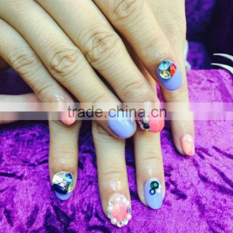 Sharp Bottom Nail Decor Rhinestone