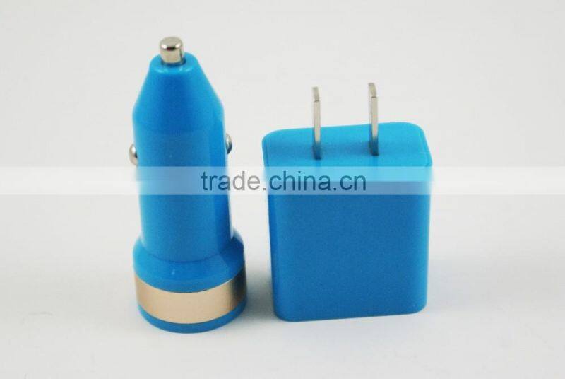 High quality Multi-function travel set USB Wall Adapter charger + USB car charger for iphone 5 5s 5c 6 6 plus charger cable