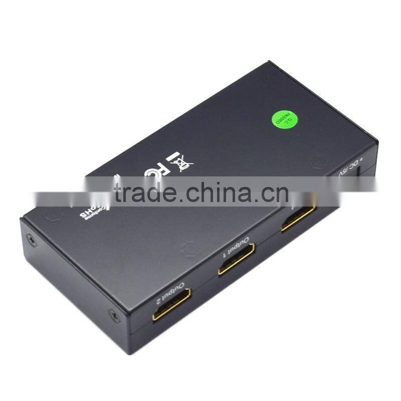 3D support 1 to 2 hdmi splitter 1 in 2 out hdmi splitter