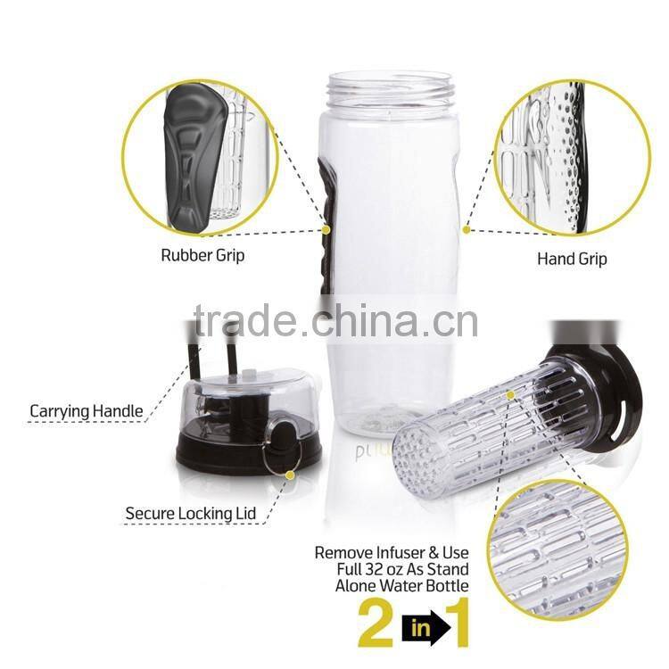 JoyShaker Infuser Water Bottle Large Fruit Infusion Sport Detox Bottle BPA free 32 Ounce