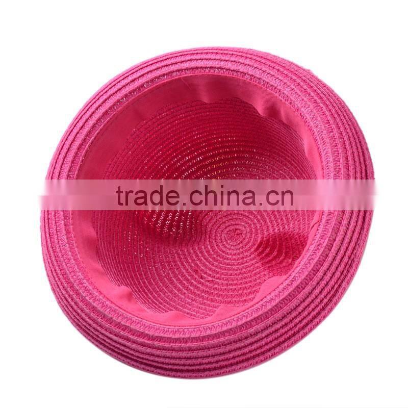 Japanese style handmade straw hat, fresh colorful cute cat hat for girl