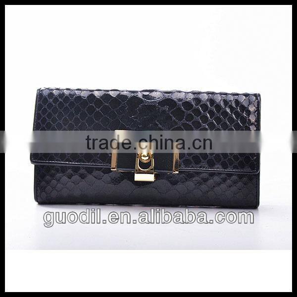 2014 Genuine leather lady wallet leather elegance wallets for wholesale
