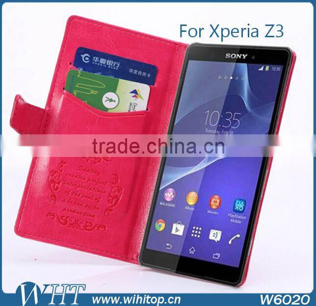 Wallet Leather Case for Sony Xperia Z3