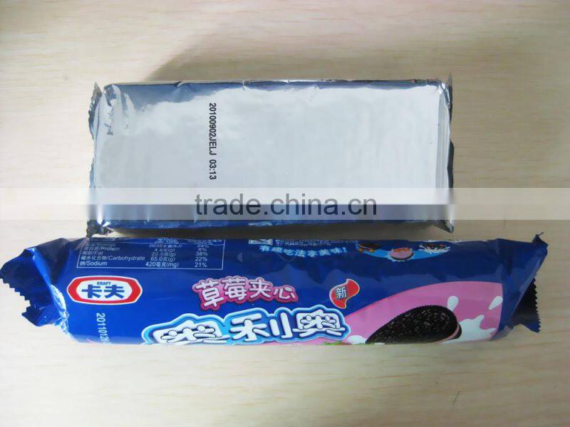 Biscuits on edge packaging machine
