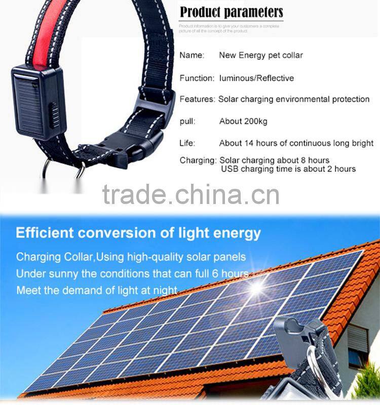 2016 A-bomb LED/solar pet collar