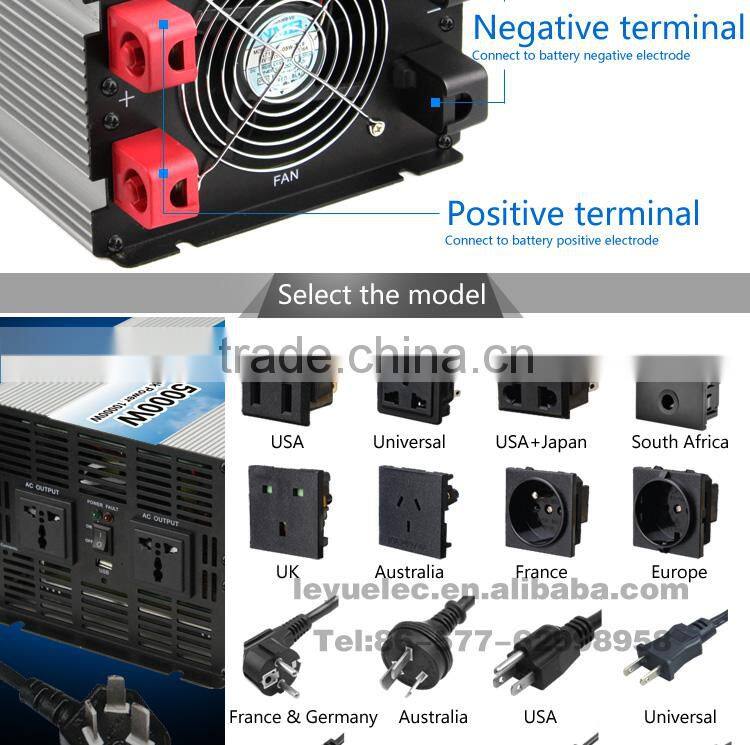 18 months warranty 5000w solar series 12v 24v 48v pure sine wave power inverter