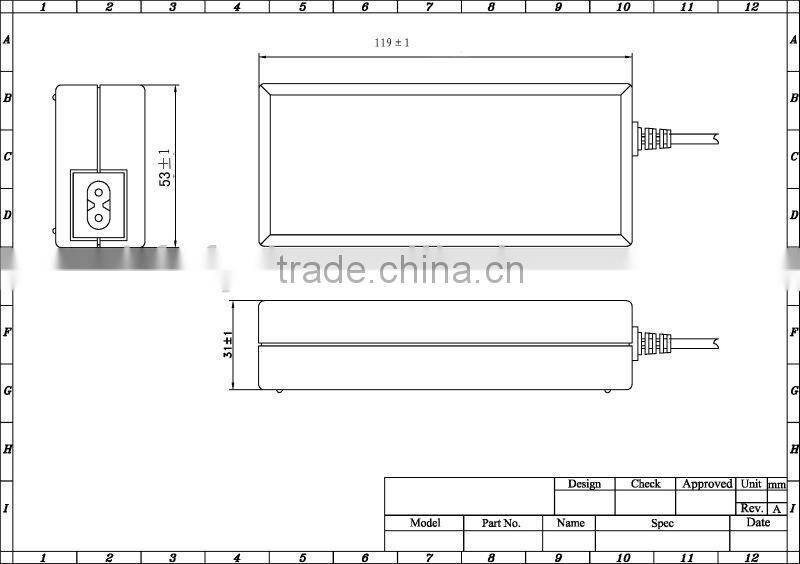 FY2402500 110-240v 24v 2.5a 60W ac dc power supply