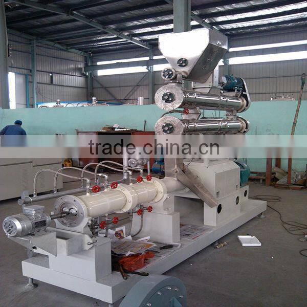 Fish feed twin screw extruder for sale