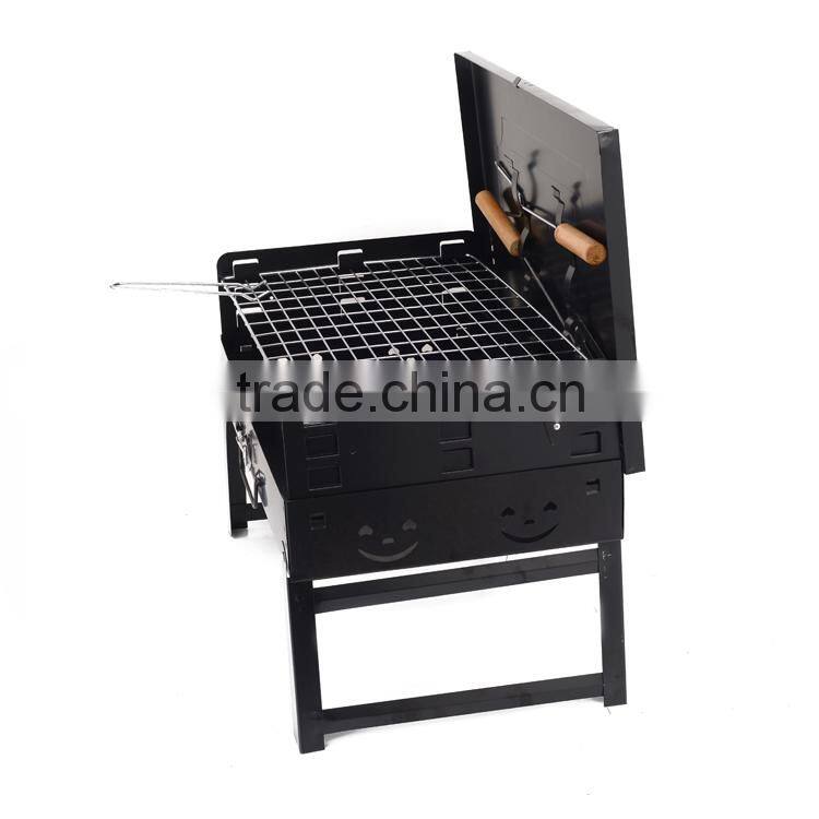 Professional Custom 2015 portable folding charcoal bbq grills Steel Simple outdoor barbeque grill