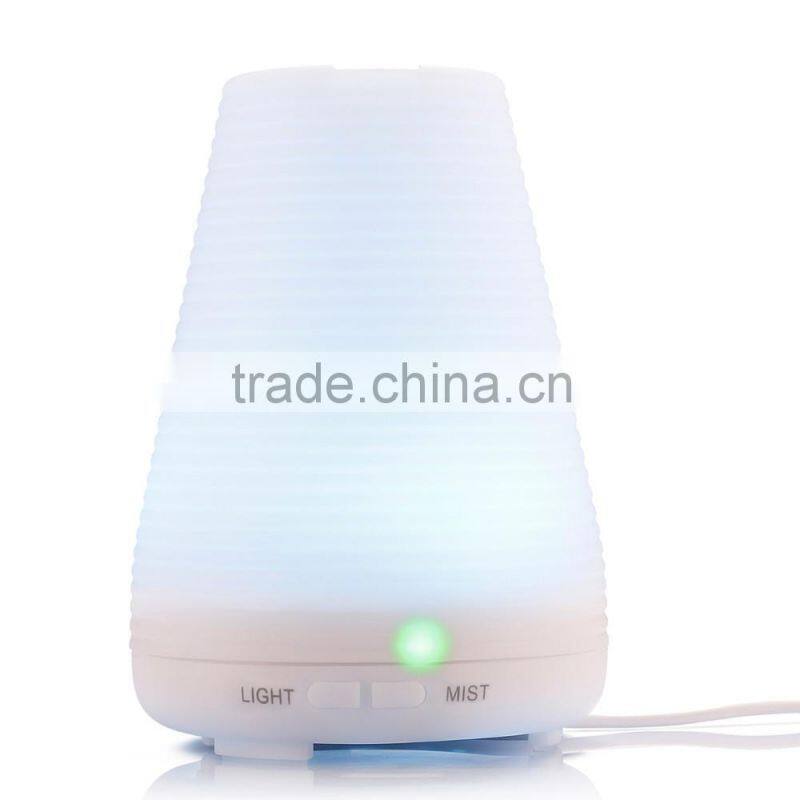 100ML decorative humidifier with changeable coloured lights for home office