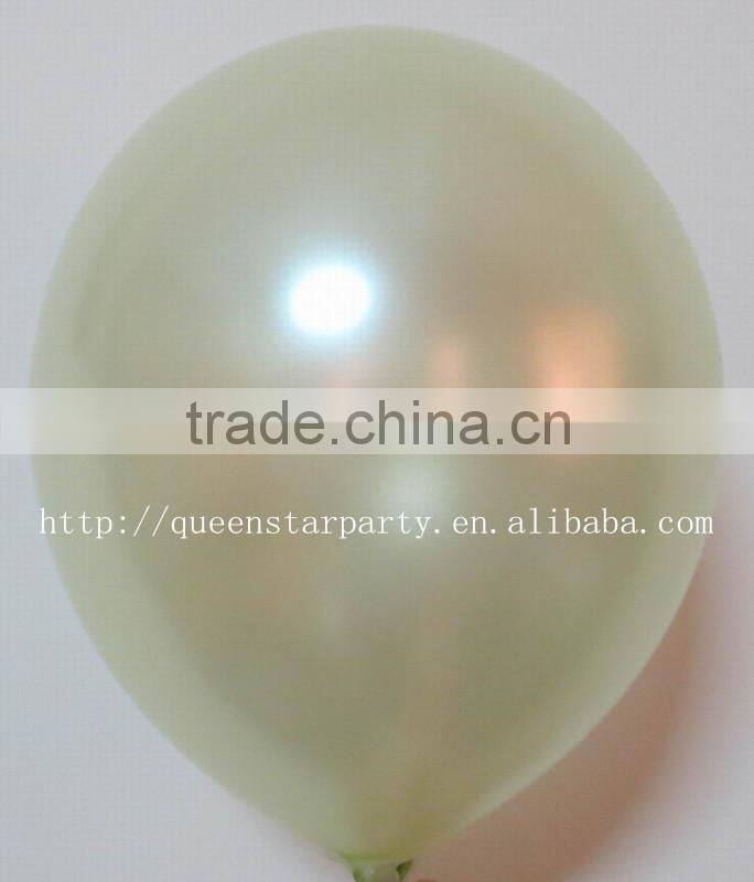 Latex balloons party balloons Metallic color light Green