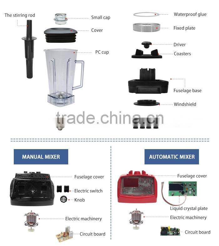 OTJ-013 GS CE UL ISO mixer vortex industrial blender ice blade price