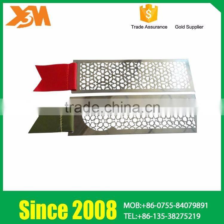 Small Silver Bear Shaped Customized Fancy Bookmark With Fringe