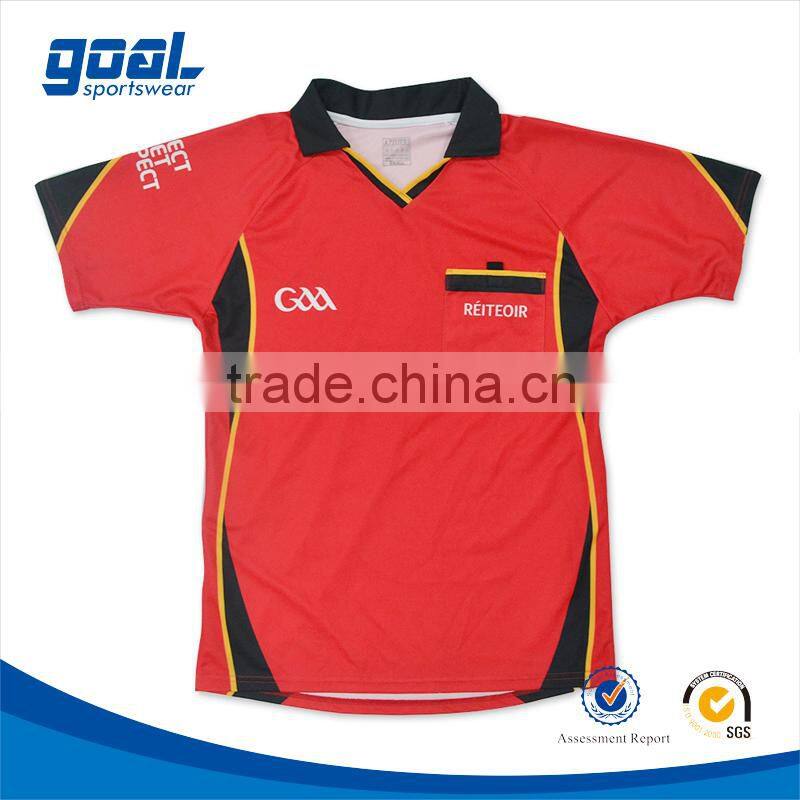 Wholesale sportswear red custom usa soccer jersey with pocket