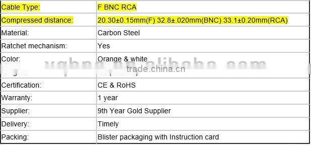 Good Quality Compression Plier F Connector Compression Tool