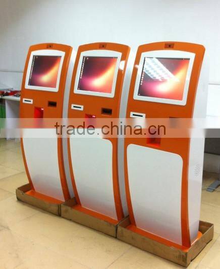 Cash Automated Payment Kiosk Bill Payment Machine with Bank Card Reader