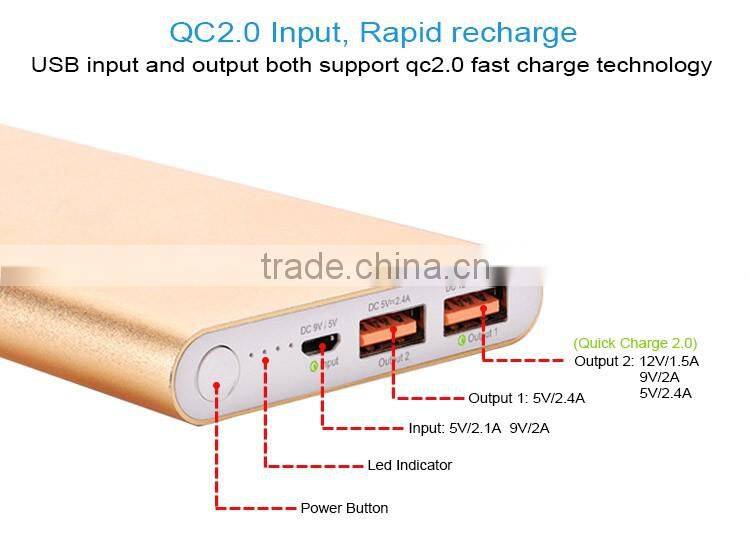 Quick Charge 10000mAh Power Bank