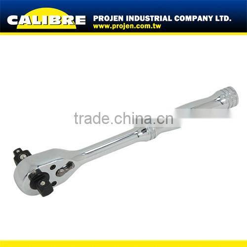 CALIBRE 72T 3in 1 1/4" to 1/2" 3 Size Head Ratchet Handle wrench