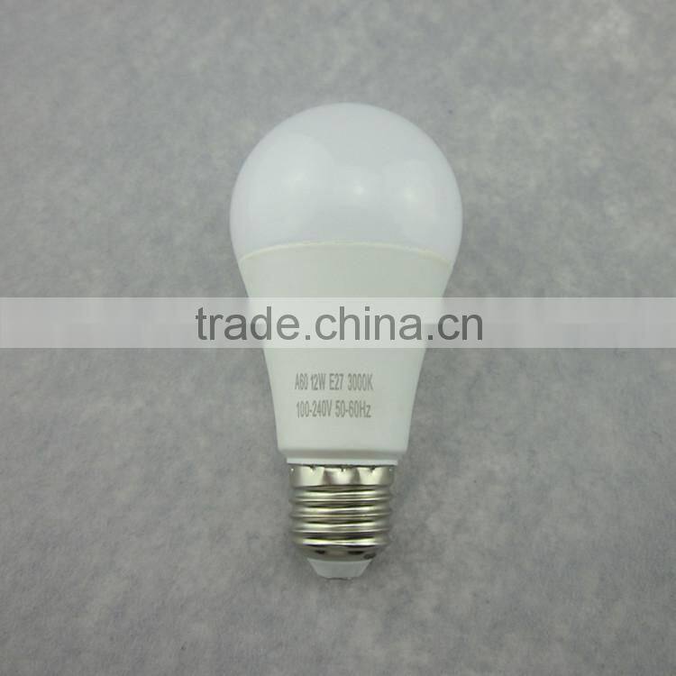 Triac dimmable cri 80 pass EMC led e27 new 12w led bulb light