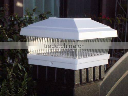 Cheap White Plastic Led Solar Deck Post Light